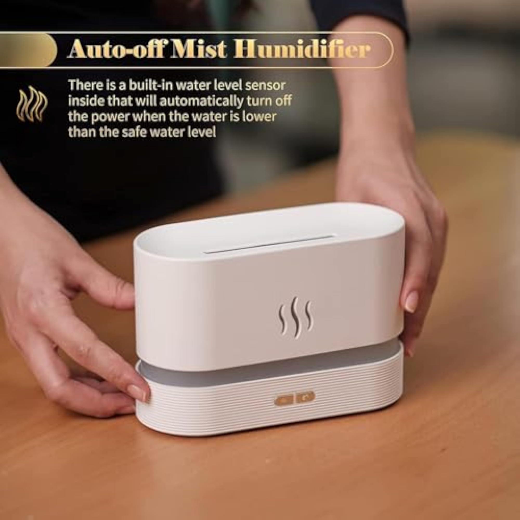 Flame Air Diffuser with Auto Shut-Off